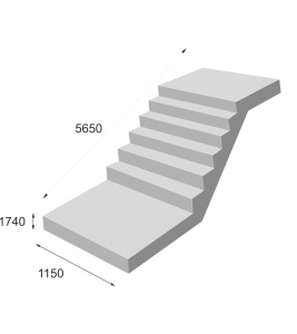 Лестничный марш ЛМП-57.11.15-5 - ООО «ЗКПД ТДСК»
