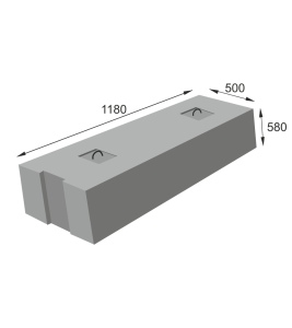 Фундаментный блок ФБС-12.5-6Т - ООО «ЗКПД ТДСК»
