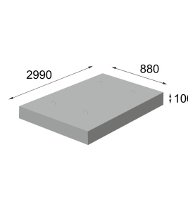 Плита перекрытия каналов ПТ-300.90.10-15 - ООО «ЗКПД ТДСК»