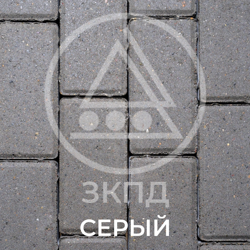 Брусчатка серая гладкая