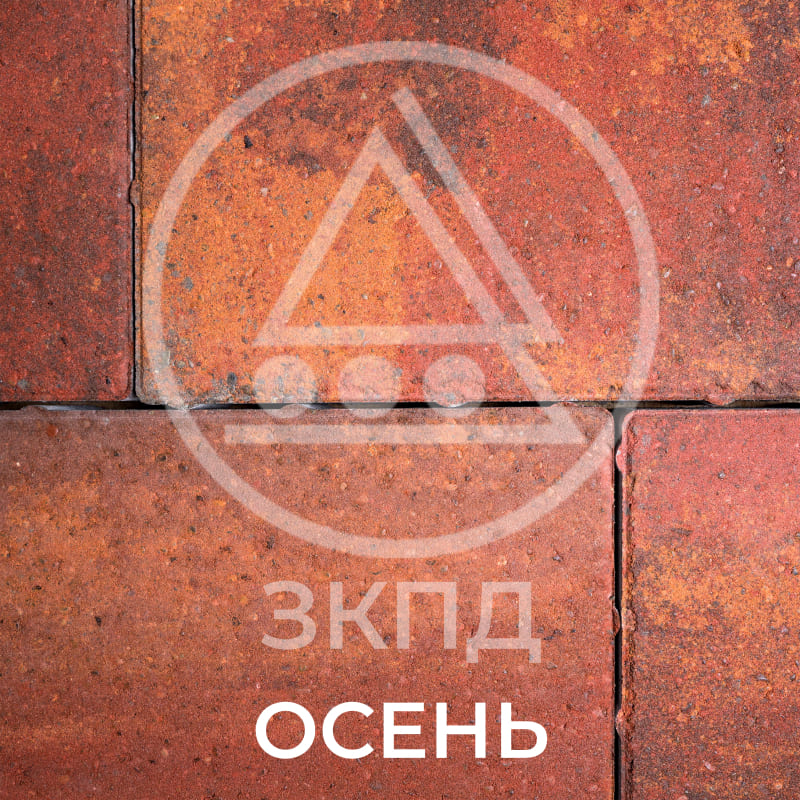 Тротуарная плитка Квадрум осень гладкая
