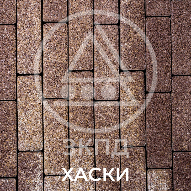 Тротуарная плитка Паркет хаски гладкая