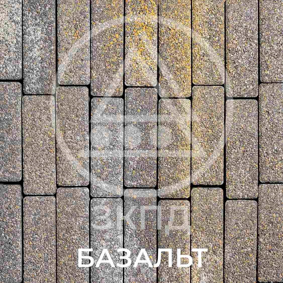 Тротуарная плитка Паркет базальт гранит