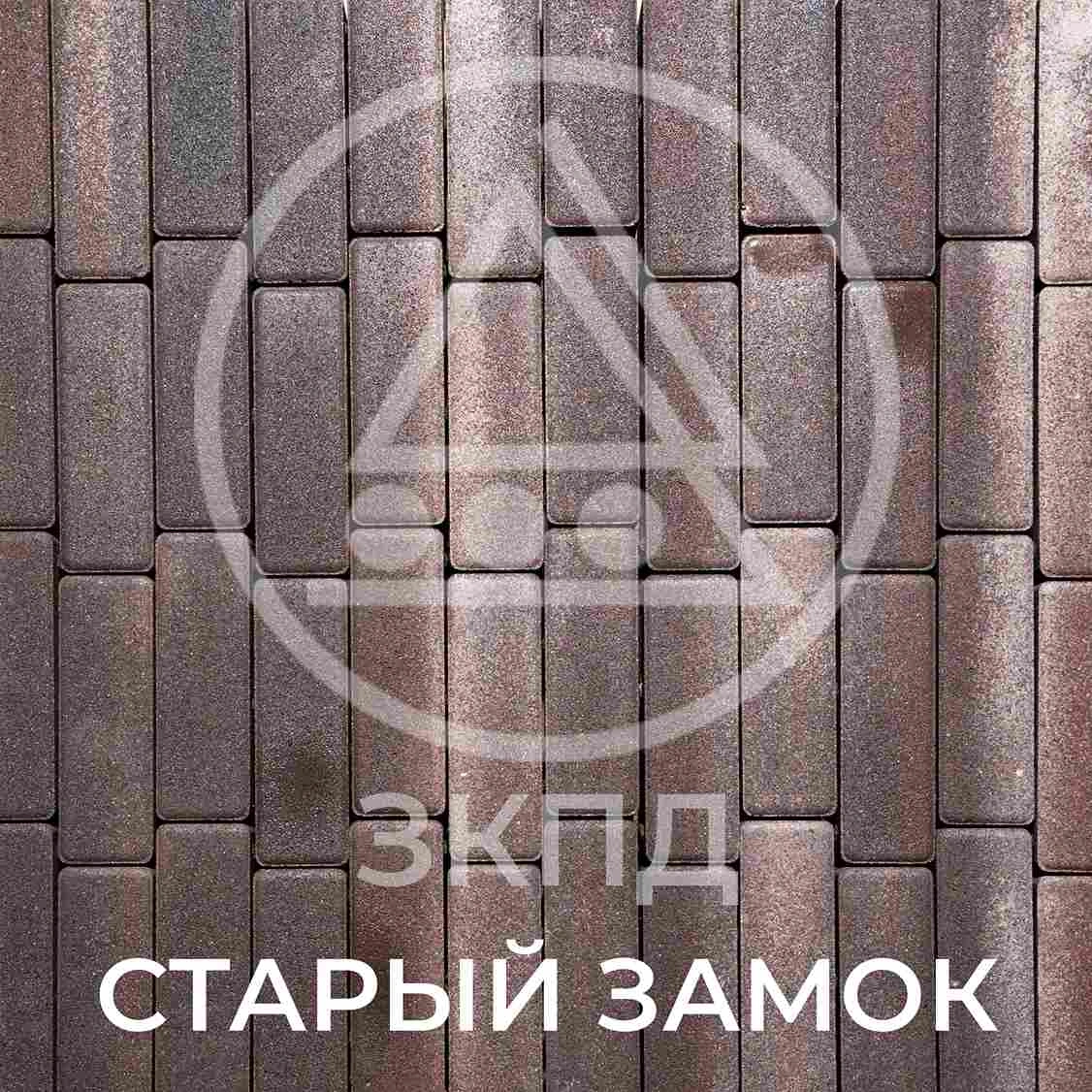 Тротуарная плитка Паркет старый замок гладкая